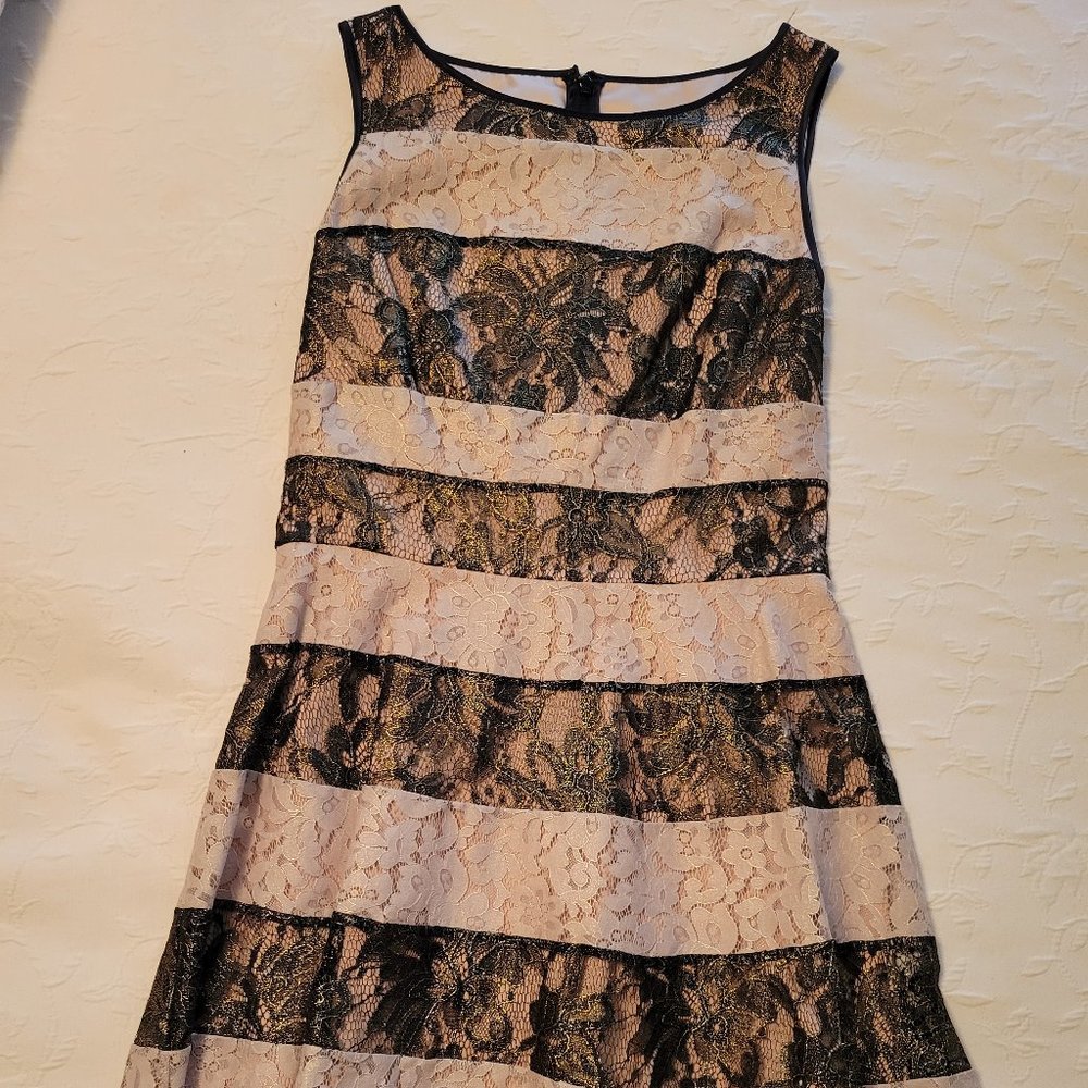 Jessica Simpson Dress Size 8 Ivory, Chocolate Brown Party Dress